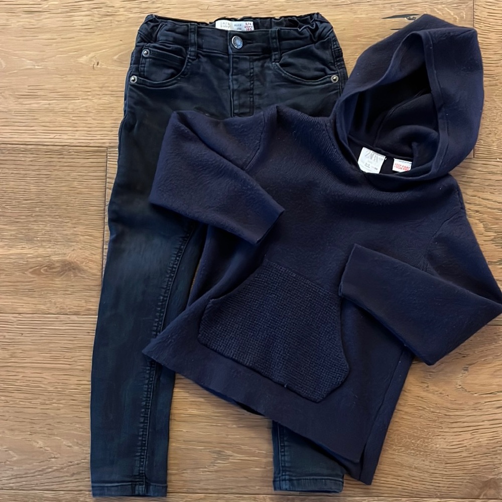 Zara Kids Toddler Boy Jeans and Sweater Set